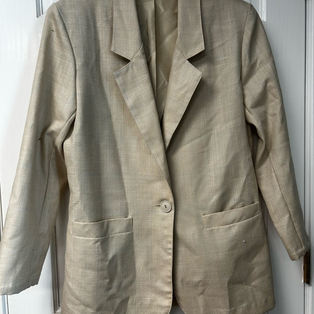 Women's Vintage Cream Blazer